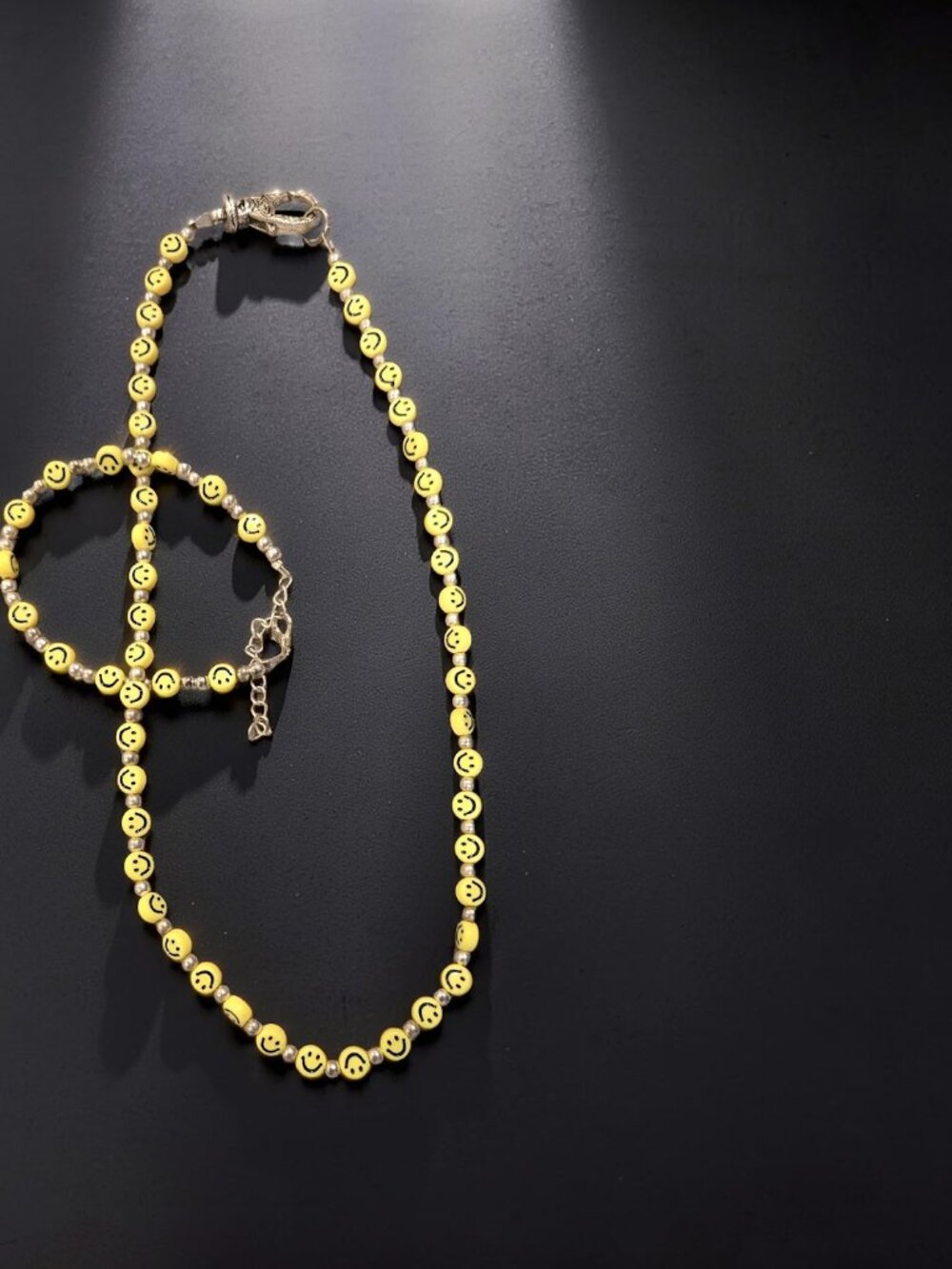 Smiley Face Set~ Necklace & Bracelet~ new!